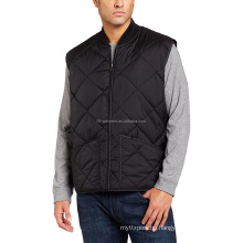 Custom Logo Nylon Fashion Black Quilted Vest Men's Vests & Waistcoats